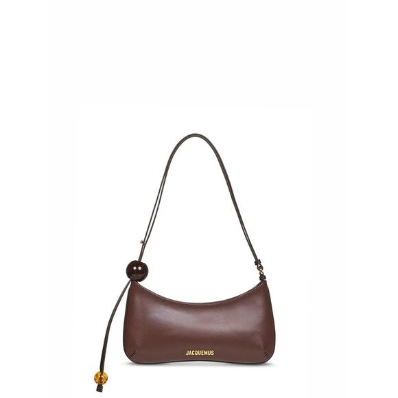 JACQUEMUS Handbags - Jacquemus Women Brown "Le Bisou Perle" Shoulder Bag